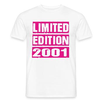 Limited Edition 2001 - Männer T-Shirt - Weiß - Vorne - AI Model Male 178 dark (178cm)