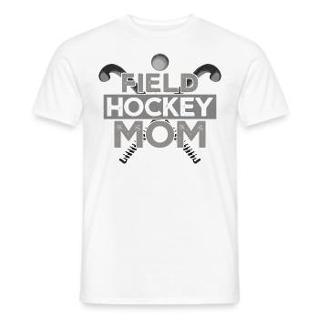 Hockey sur gazon Maman Hockey sur gazon Maman - T-shirt homme - blanc - Devant - AI Model Male 178 dark (178cm)