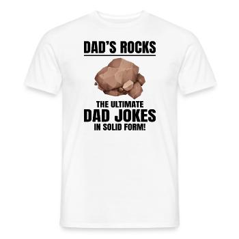 Stein Sammeln Rockhounding Lustige Geologie Papa - Männer T-Shirt - Weiß - Vorne - AI Model Male 178 dark (178cm)