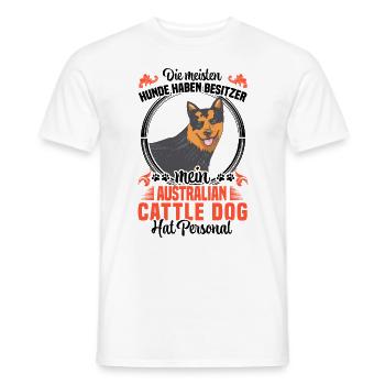 Australian Cattle Dog hat Personal - Männer T-Shirt - Weiß - Vorne - AI Model Male 178 dark (178cm)