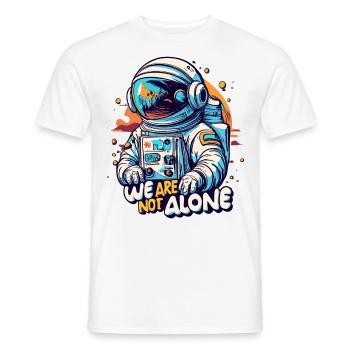 Impressive Space Astronaut Adventure - Men's T-Shirt - white - Front - AI Model Male 178 dark (178cm)