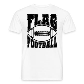 Joueur de flag-football Hommes Femmes Enfants - T-shirt homme - blanc - Devant - AI Model Male 178 dark (178cm)