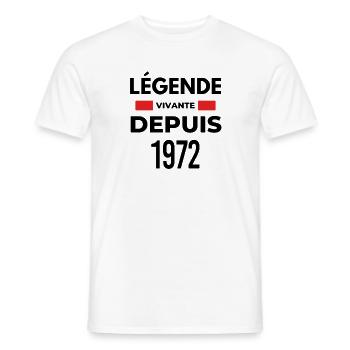 Le meilleur papa, le plus courageux des Campeurs - T-shirt homme - blanc - Devant - AI Model Male 178 dark (178cm)