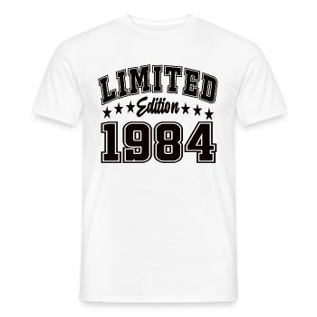 Édition limitée 1984 - T-shirt homme - blanc - Devant - AI Model Male 178 dark (178cm)