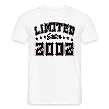 Édition limitée 2002 - T-shirt homme - blanc - Devant - AI Model Male 178 dark (178cm)