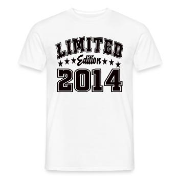 Limited Edition 2014 - Männer T-Shirt - Weiß - Vorne - AI Model Male 178 dark (178cm)