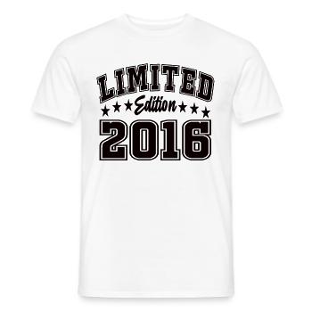 Limited Edition 2016 - Männer T-Shirt - Weiß - Vorne - AI Model Male 178 dark (178cm)