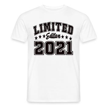 Limited Edition 2021 - Männer T-Shirt - Weiß - Vorne - AI Model Male 178 dark (178cm)