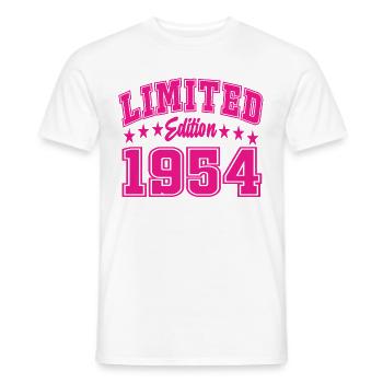 Édition limitée 1954 - T-shirt homme - blanc - Devant - AI Model Male 178 dark (178cm)