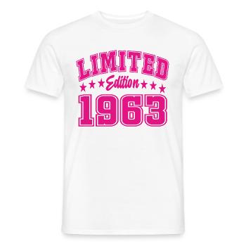 Édition limitée 1963 - T-shirt homme - blanc - Devant - AI Model Male 178 dark (178cm)
