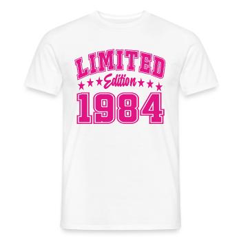 Limited Edition 1984 - Men's T-Shirt - white - Front - AI Model Male 178 dark (178cm)