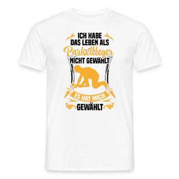 Leben als Parkettleger Bodenleger - Männer T-Shirt - Weiß - Vorne - AI Model Male 178 dark (178cm)