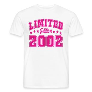Édition limitée 2002 - T-shirt homme - blanc - Devant - AI Model Male 178 dark (178cm)