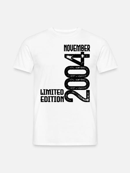 November 2004 Jubiläumsgeschenk. November 2004. - Männer T-Shirt - Weiß