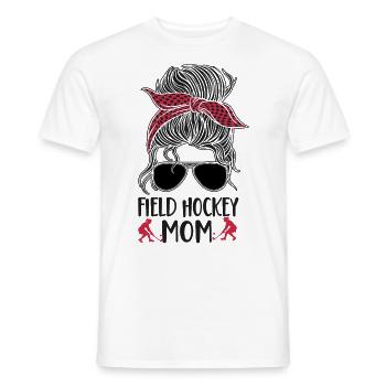 Field Hockey Mom Sunglasses Field - Männer T-Shirt - Weiß - Vorne - AI Model Male 178 dark (178cm)