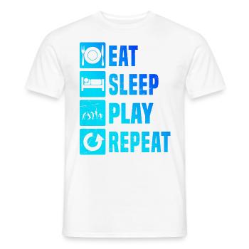 Tennis Tennis Femmes Joueurs de tennis Hommes - T-shirt homme - blanc - Devant - AI Model Male 178 dark (178cm)