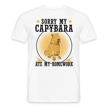 Capybara Dire Capybara Amérique du Sud - T-shirt homme - blanc - Devant - AI Model Male 178 dark (178cm)