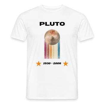 Pluton n’oublie jamais 1930-2006 - T-shirt homme - blanc - Devant - AI Model Male 178 dark (178cm)