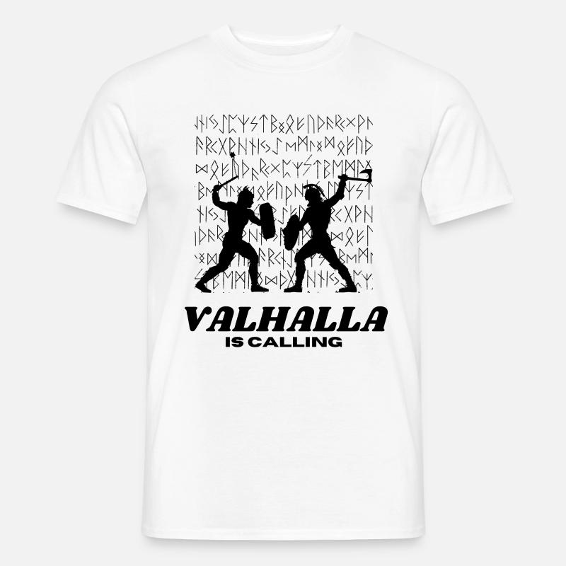 Viking Valhalla is calling - Männer T-Shirt - Weiß