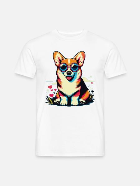 Corgi Corgi Hund Corgis Corgi Walisische Corgis - Männer T-Shirt - Weiß