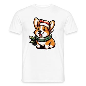 Corgi Corgi Dog Corgi Corgi Welsh Corgi - Men's T-Shirt - white - Front - AI Model Male 178 dark (178cm)