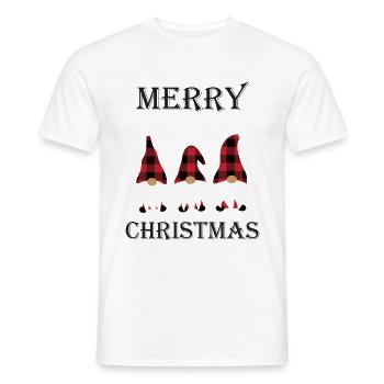 Joyeux Noël Gnome - T-shirt homme - blanc - Devant - AI Model Male 178 dark (178cm)