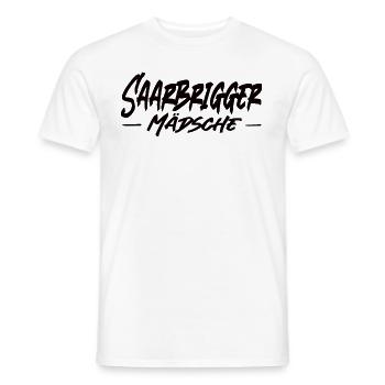 Saarbrigger Mädsche Saarland Saarländisch Dialekt - Männer T-Shirt - Weiß - Vorne - AI Model Male 178 dark (178cm)