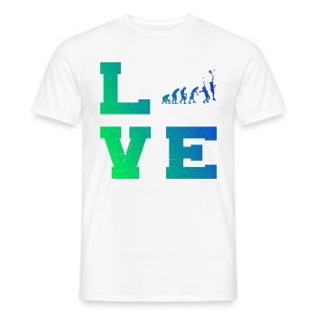 Schlägersport Paddle Racket Paddle Court - T-shirt homme - blanc - Devant - AI Model Male 178 dark (178cm)