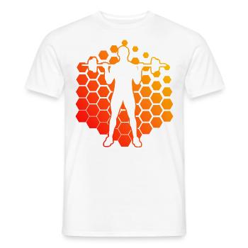 Krafttraining Cardio Gewichtheben Ausdauertraining - Männer T-Shirt - Weiß - Vorne - AI Model Male 178 dark (178cm)