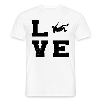 Bouldering Women Men Climbers Boulder - Men's T-Shirt - white - Front - AI Model Male 178 dark (178cm)