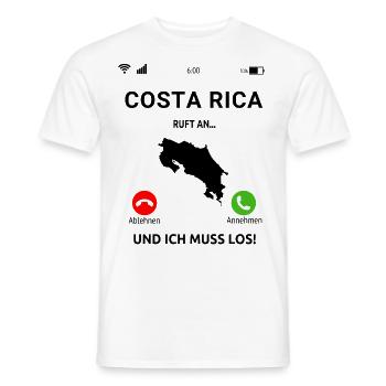 Costa Rica Mittelamerika Urlaub - Männer T-Shirt - Weiß - Vorne - AI Model Male 178 dark (178cm)