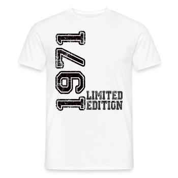 Édition limitée 1971 - T-shirt homme - blanc - Devant - AI Model Male 178 dark (178cm)