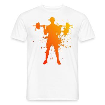 Herren Krafttraining Damen Cardio Ausdauertraining - Männer T-Shirt - Weiß - Vorne - AI Model Male 178 dark (178cm)