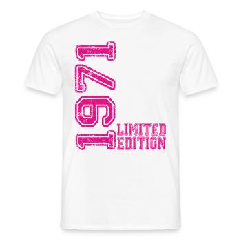 Édition limitée 1971 - T-shirt homme - blanc - Devant - AI Model Male 178 dark (178cm)