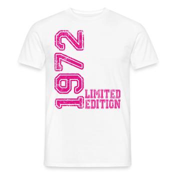 Édition limitée 1972 - T-shirt homme - blanc - Devant - AI Model Male 178 dark (178cm)