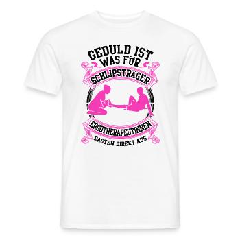 Ergotherapeutinnen rasten direkt aus - Männer T-Shirt - Weiß - Vorne - AI Model Male 178 dark (178cm)