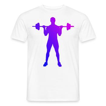 Krafttraining Ausdauertraining Cardio Damen - Männer T-Shirt - Weiß - Vorne - AI Model Male 178 dark (178cm)