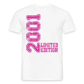 Limited Edition 2001 - Männer T-Shirt - Weiß - Vorne - AI Model Male 178 dark (178cm)