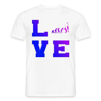 Paddle Tennis Paddle Tennis Paddle Court Jeux de raquette - T-shirt homme - blanc - Devant - AI Model Male 178 dark (178cm)