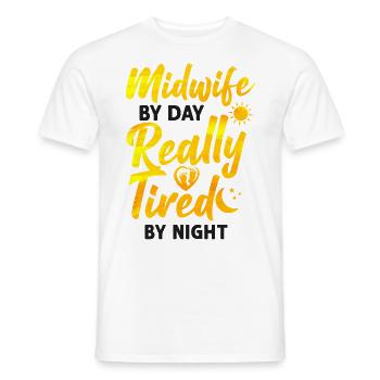 Nurse Midwife Birth Worker Midwife - Men's T-Shirt - white - Front - AI Model Male 178 dark (178cm)
