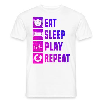 Tennis Hommes Tennis Tennis Femmes - T-shirt homme - blanc - Devant - AI Model Male 178 dark (178cm)