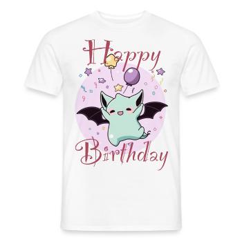 Party Fledermaus, ein muss für Nachtschwärmer. - Männer T-Shirt - Weiß - Vorne - AI Model Male 178 dark (178cm)