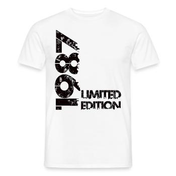 Limited Edition 1987 - Männer T-Shirt - Weiß - Vorne - AI Model Male 178 dark (178cm)