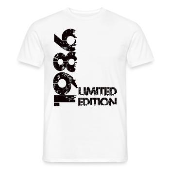 Limited Edition 1986 - Men's T-Shirt - white - Front - AI Model Male 178 dark (178cm)