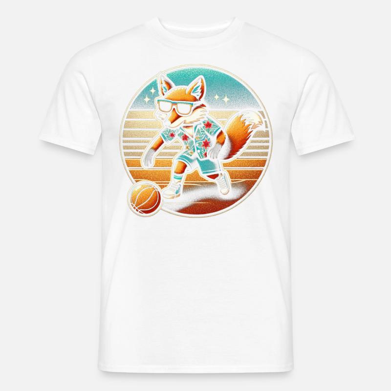 Fuchs Basketball - Männer T-Shirt - undefined