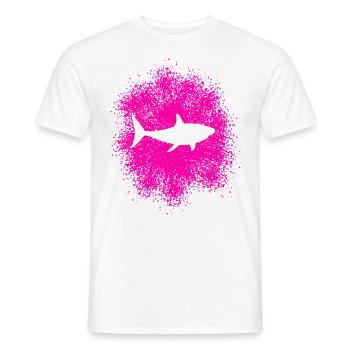 Requin requin dans la mer - T-shirt homme - blanc - Devant - AI Model Male 178 dark (178cm)