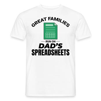 Buchhalter Papa Buchhaltung Finanzen Finanzen Lustig - Männer T-Shirt - Weiß - Vorne - AI Model Male 178 dark (178cm)