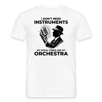 Beatboxing Culture Orchestra Musical Humor Beatbox - Men's T-Shirt - white - Front - AI Model Male 178 dark (178cm)