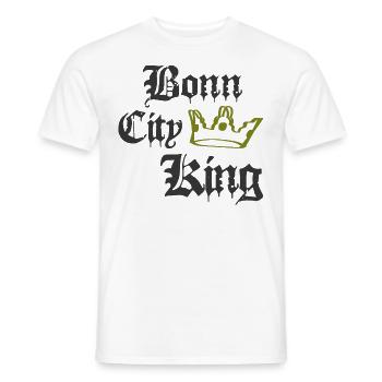 Bonn City King - Männer T-Shirt - Weiß - Vorne - AI Model Male 178 dark (178cm)