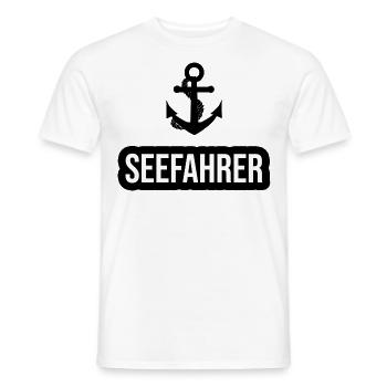 Gens de mer Capitaine d’ancre Propriétaires de bateaux Navigation de plaisance - T-shirt homme - blanc - Devant - AI Model Male 178 dark (178cm)
